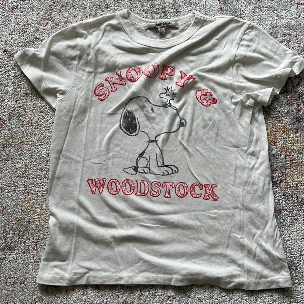 Junk Food Clothing Cream Woodstock Graphic Tee Short Sleeve